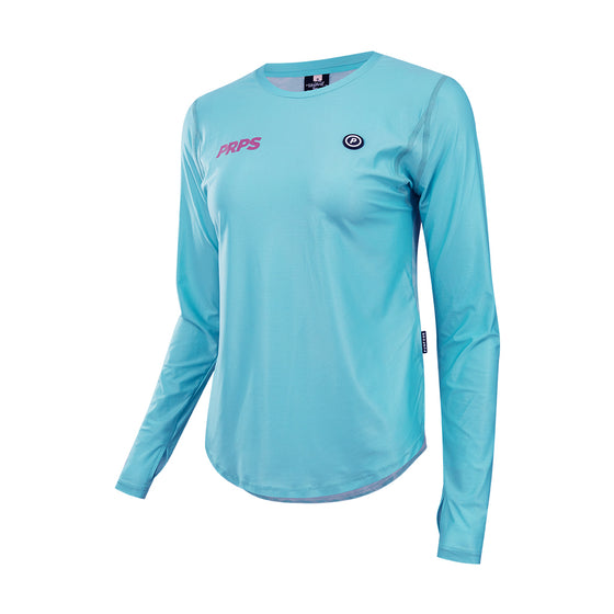 Women ELITE Long Sleeve Running Shirt (Arctic Blue)