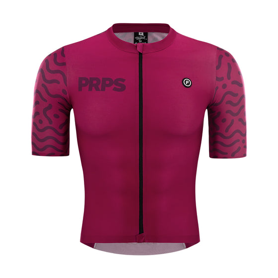 PRO v3 Cycling Jersey Amaranth Red Purpose